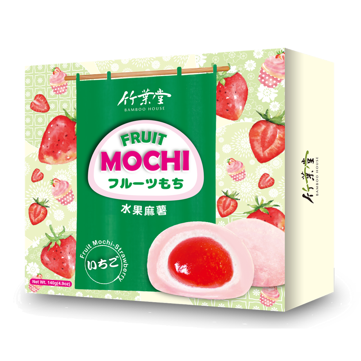 Bamboo House Fruit Mochi-Strawberry